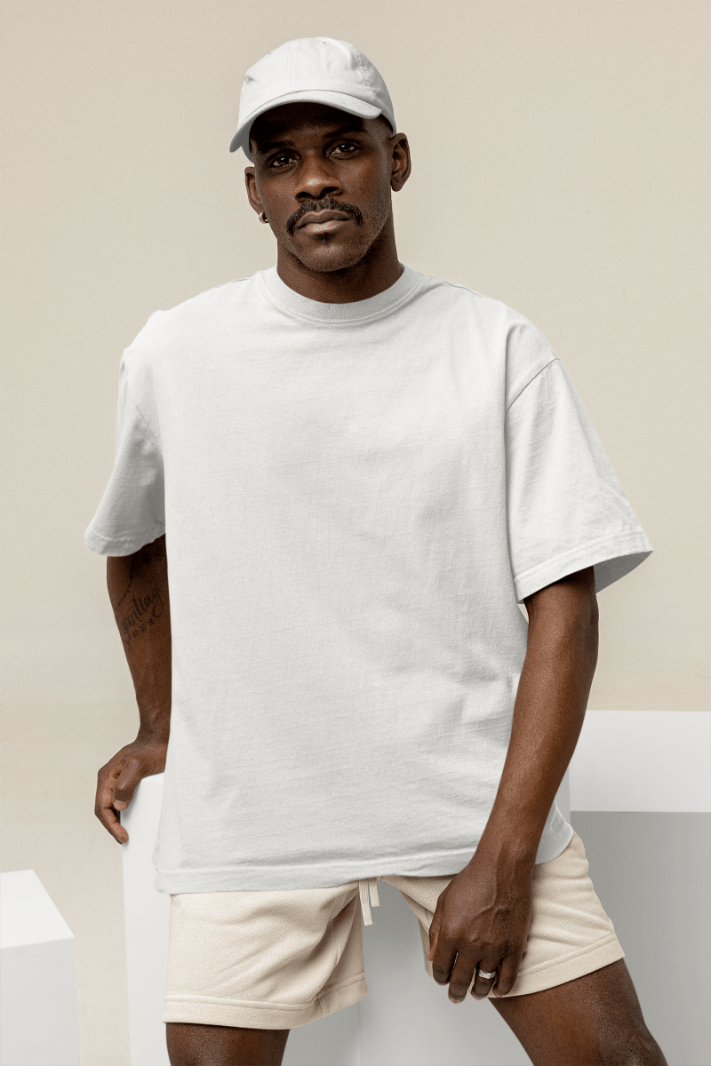 T-shirt Oversize homme blanc - Urban Tees