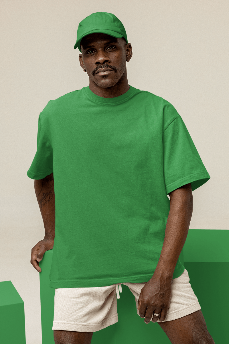 T-shirt Oversize homme vert - Urban Tees