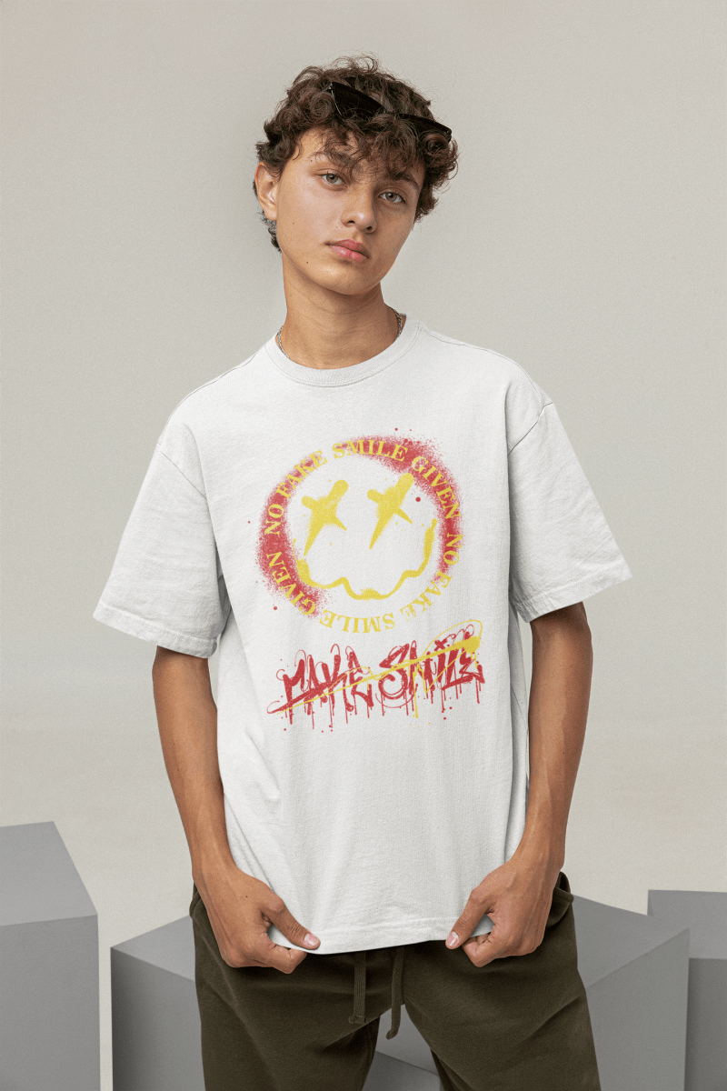 Tee - shirt NO FAKE SMILE - Urban Tees