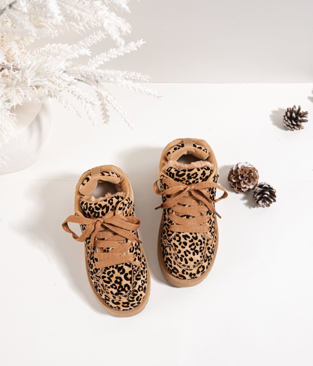Boots enfant fourrées motif léopard – Chaudes, fun et stylées ! - MiniWalks