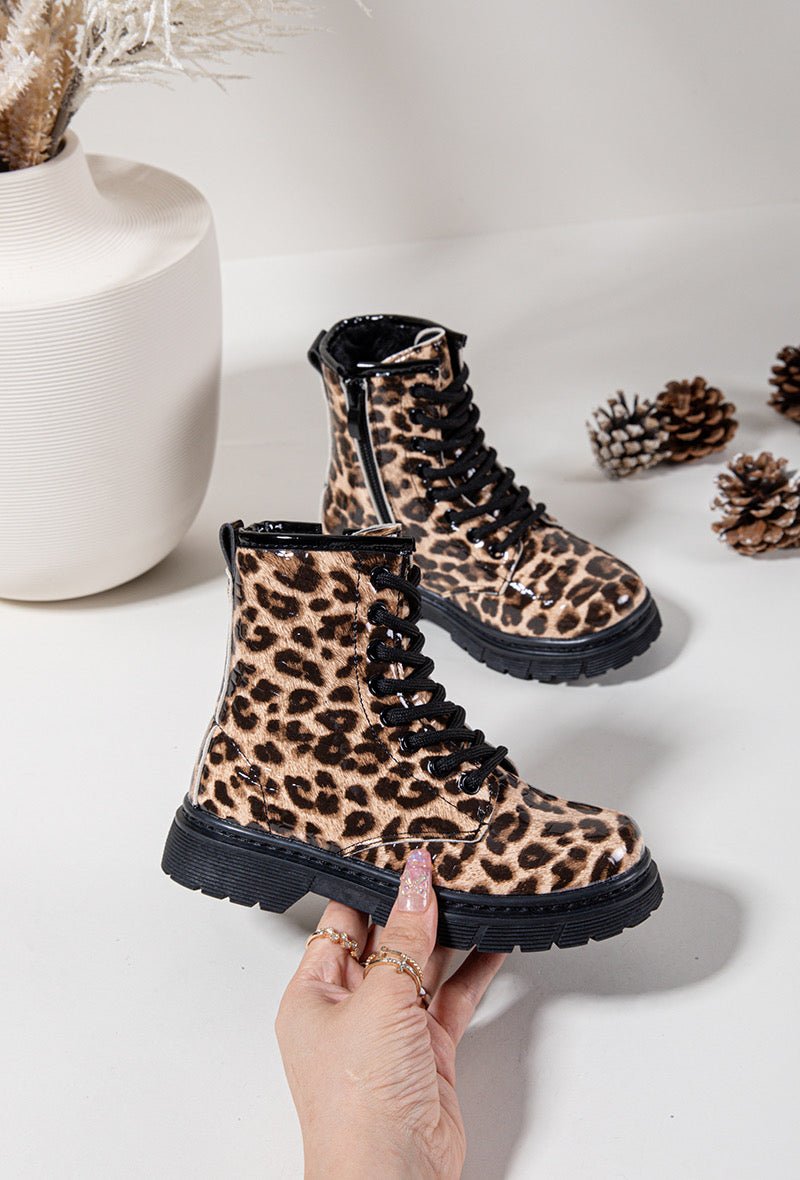 Boots enfant motif léopard – Stylées, robustes et pleines de caractère - MiniWalks