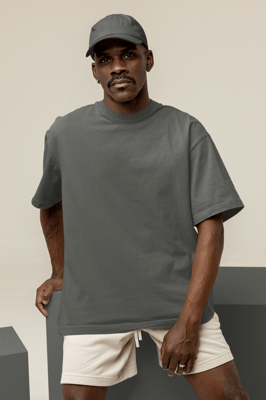 T-shirt Oversize homme anthracite - Urban Tees
