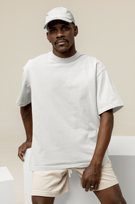 T-shirt Oversize homme blanc - Urban Tees
