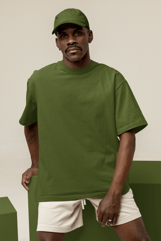 T-shirt Oversize homme kaki - Urban Tees