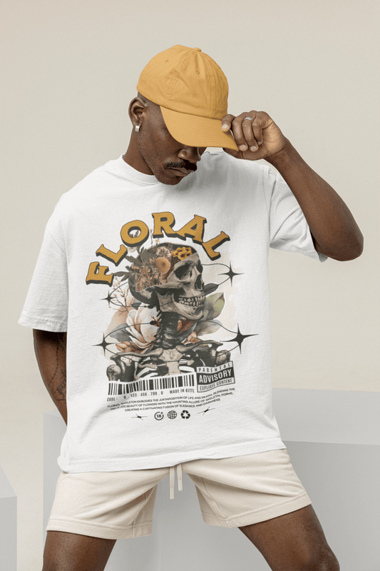 Tee - shirt Floral Skeleton - Urban Tees