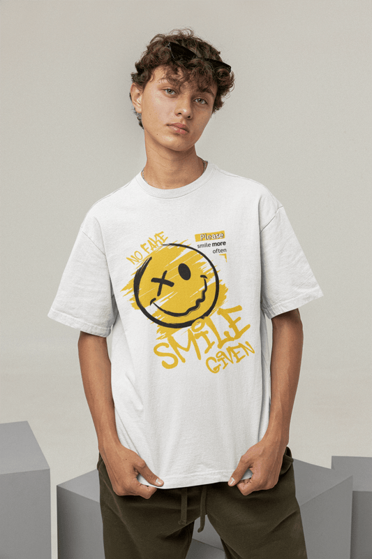 Tee - shirt NO FAKE SMILE - Urban Tees