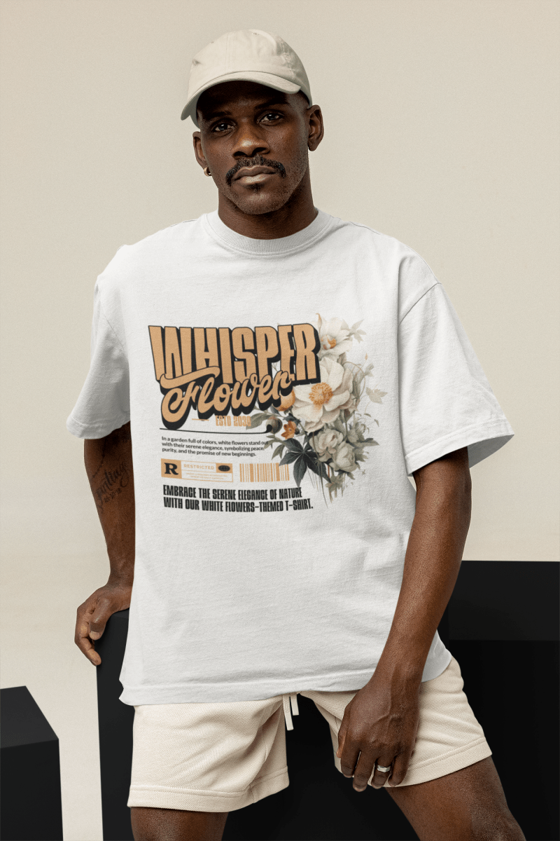 Tee - shirt Whisper Flower Streetwear Design - Urban Tees